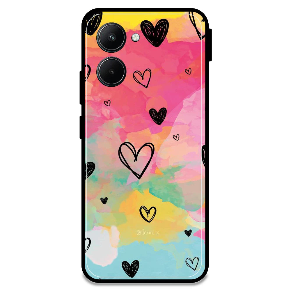 Hearts - Armor Case For Realme Models Realme C33