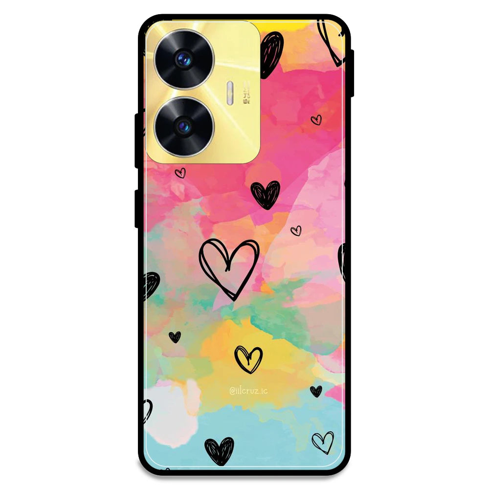 Hearts - Armor Case For Realme Models Realme C55