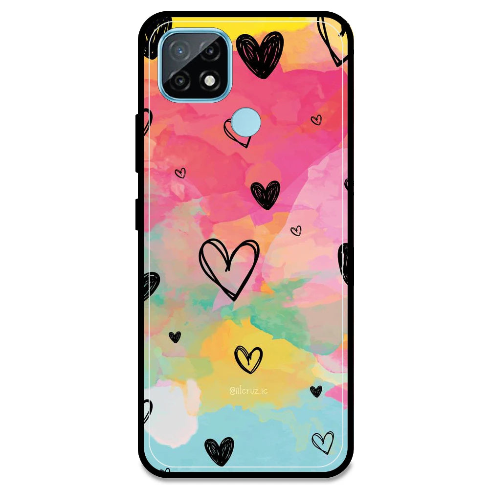 Hearts - Armor Case For Realme Models Realme C21 (2021)