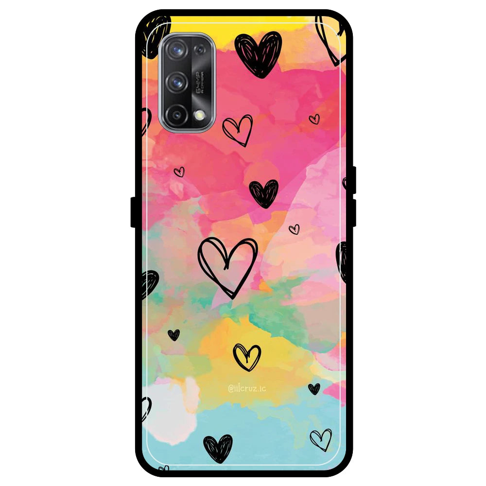 Hearts - Armor Case For Realme Models Realme X7