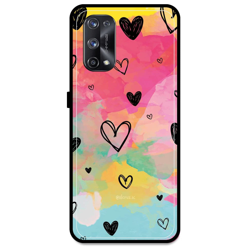 Hearts - Armor Case For Realme Models Realme X7 Pro