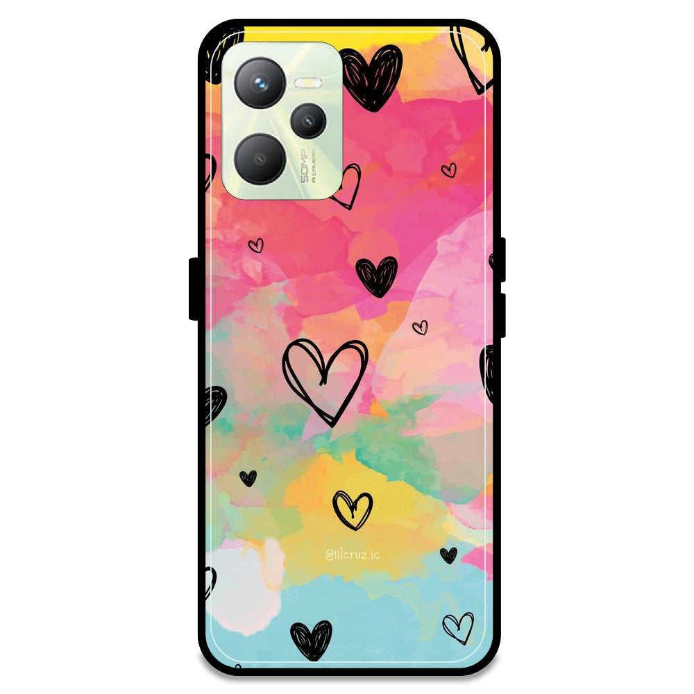 Hearts - Armor Case For Realme Models Realme C35