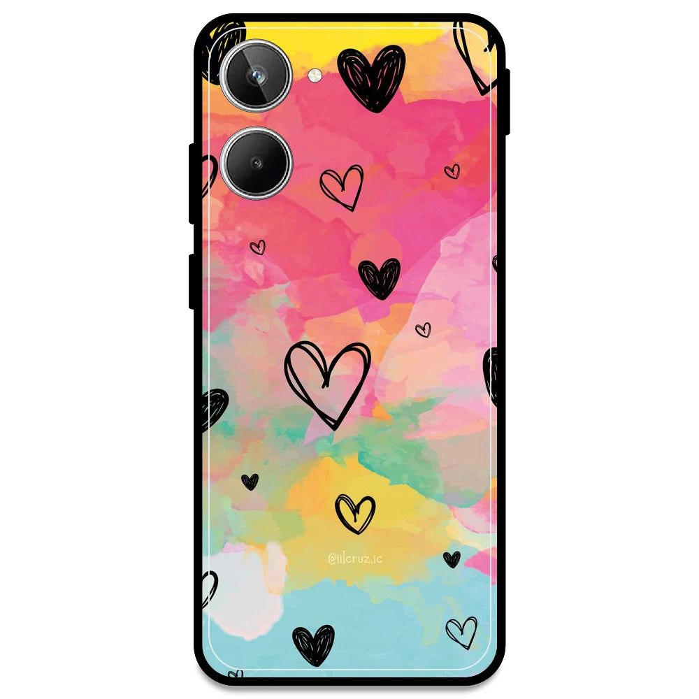 Hearts - Armor Case For Realme Models Realme 10 4G