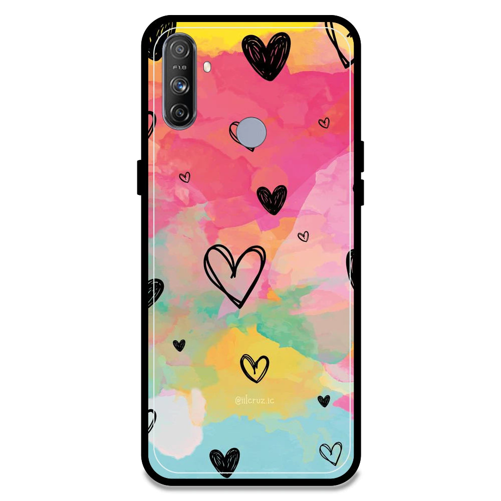 Hearts - Armor Case For Realme Models Realme Narzo 20A