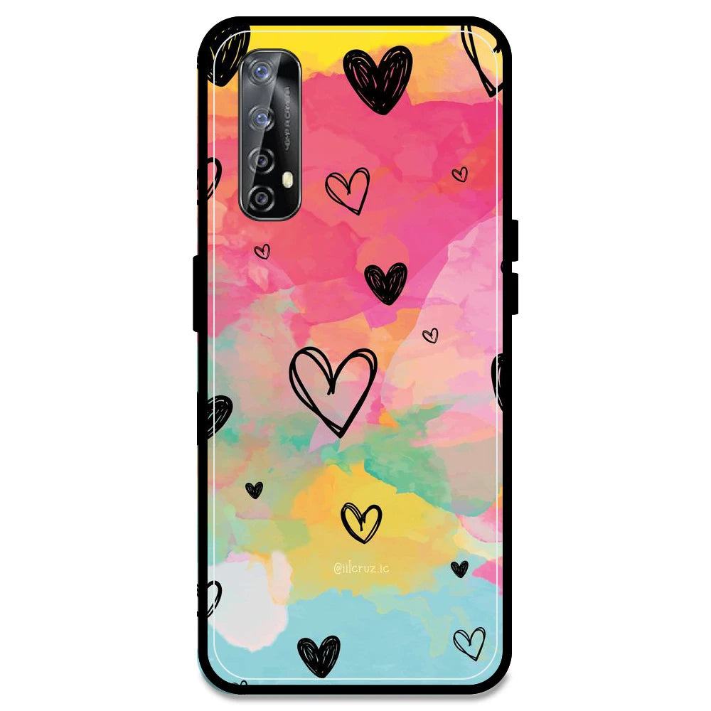 Hearts - Armor Case For Realme Models Realme Narzo 20 Pro