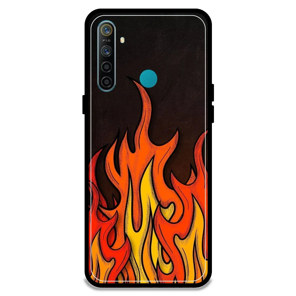 Flames - Armor Case For Realme Models Realme 5i