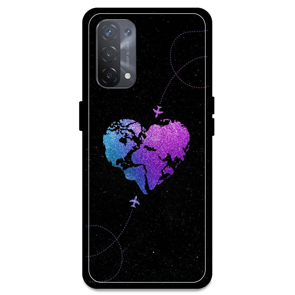 Travel Heart - Armor Case For Oppo Models Oppo A74 5G