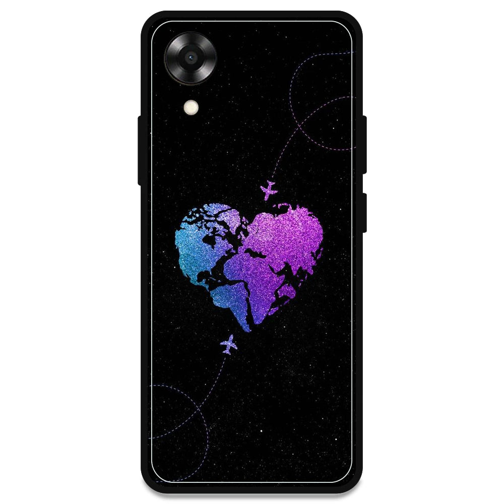 Travel Heart - Armor Case For Oppo Models Oppo A17K