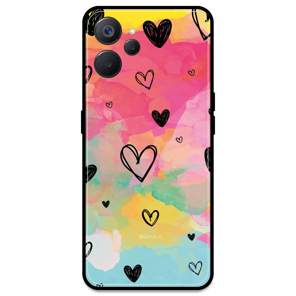 Hearts - Armor Case For Realme Models Realme 9i 5G