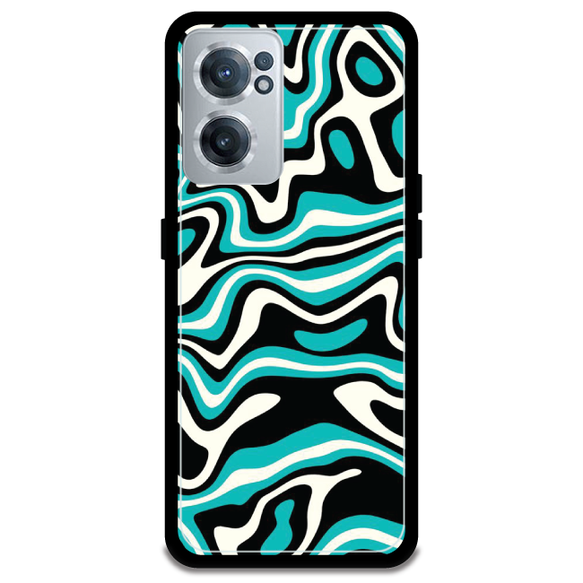 Blue & Black Waves Armor Case OnePlus CE 2