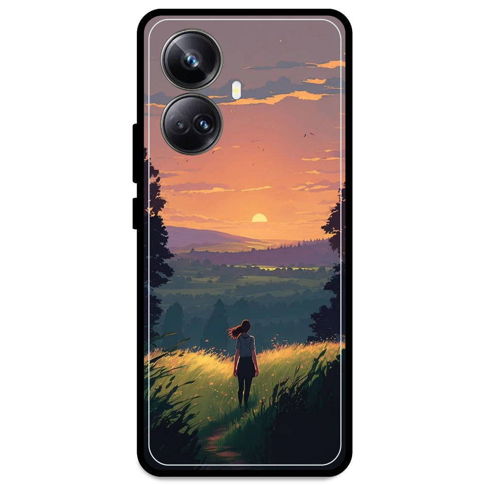 Girl & the Mountains - Armor Case For Realme Models Realme 10 Pro Plus