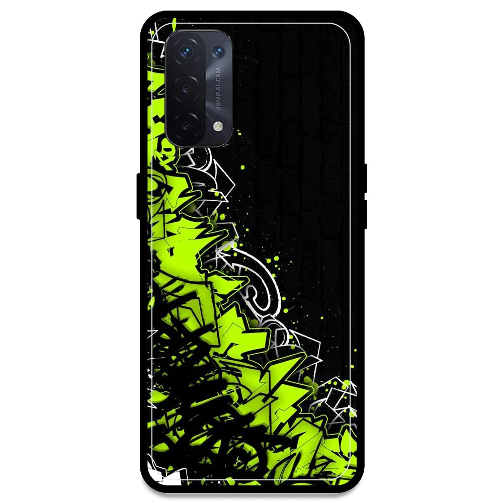 Green Graffiti - Armor Case For Oppo Models Oppo A54