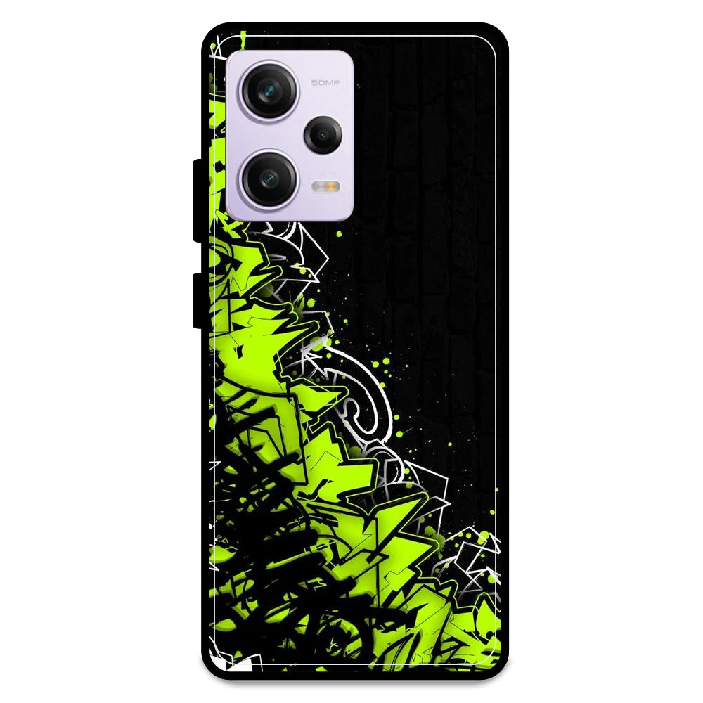 Green Graffiti - Armor Case For Redmi Models Redmi Note 12 Pro
