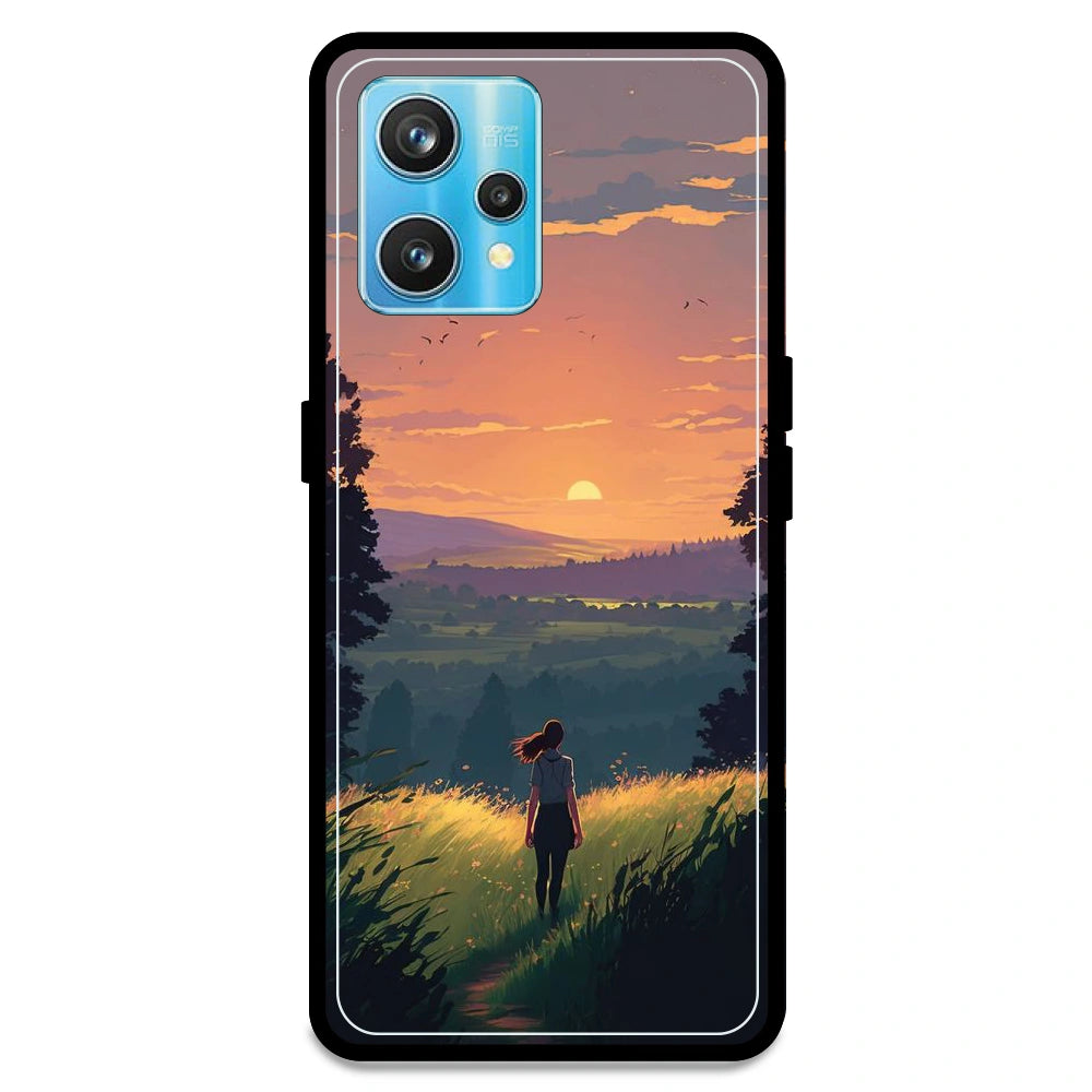 Girl & the Mountains - Armor Case For Realme Models Realme 9 Pro Plus