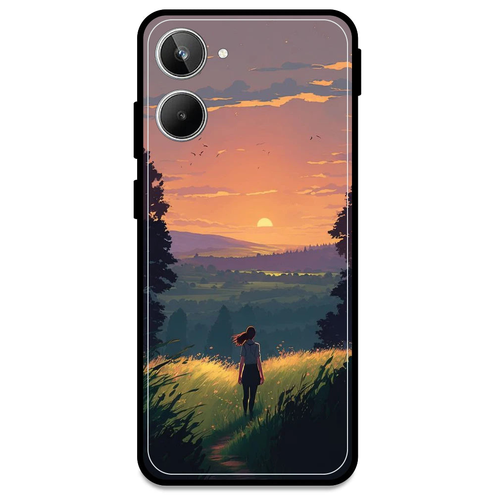 Girl & the Mountains - Armor Case For Realme Models Realme 10 Pro