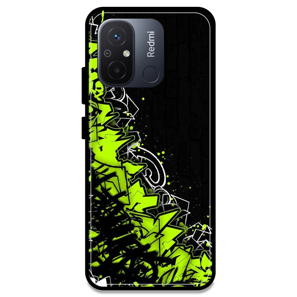 Green Graffiti - Armor Case For Redmi Models Redmi 12C