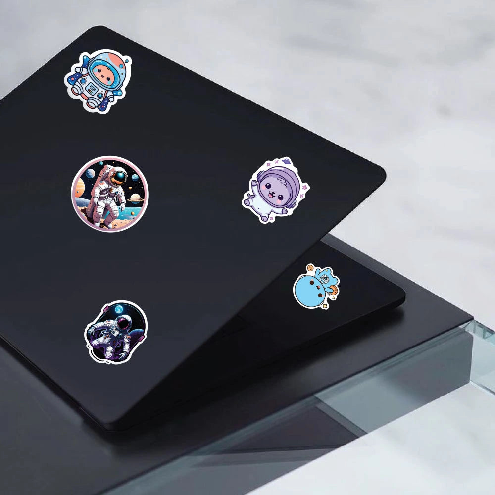 Space Sticker Bundle – 49 Waterproof Aesthetic Stickers Infographic