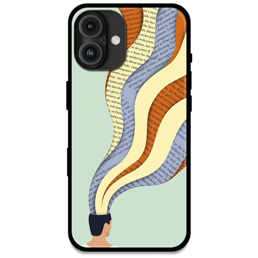 'Overthinking - Glossy Metal Silicone Case For Apple iPhone 16