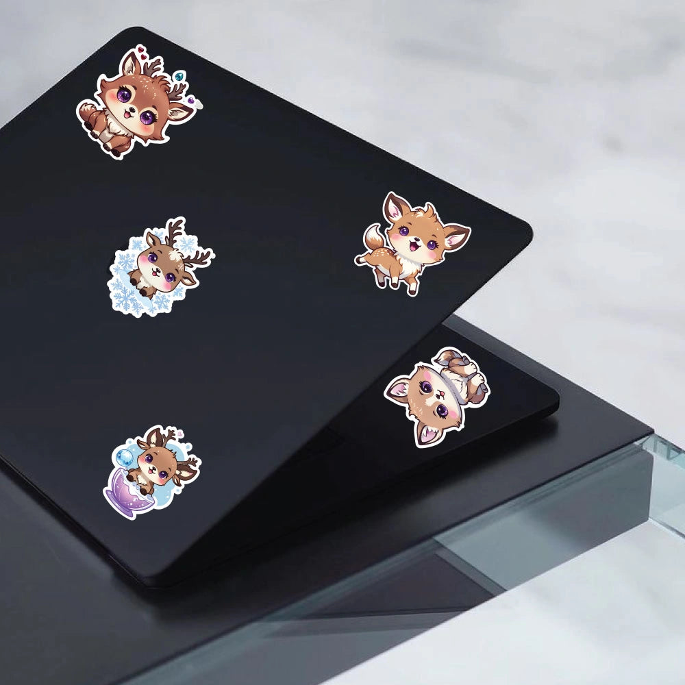 Deer Sticker Bundle – 41 Waterproof Aesthetic Stickers Infographic