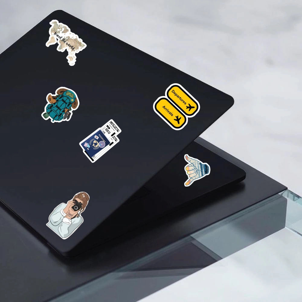 Places Sticker Bundle – 47 Waterproof Aesthetic Stickers Infographic
