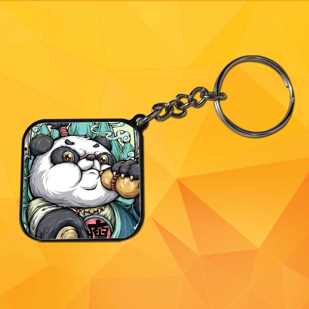 Warriors - A Combo Of 4 Black Border Keychains