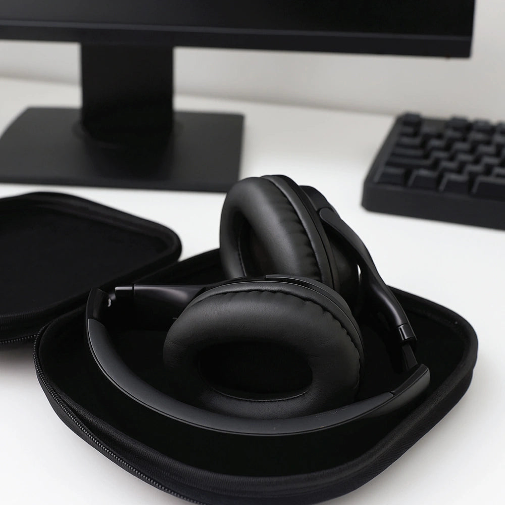 Premium Hard Shell Protective Headphone Case – Travel Carrying Pouch Infographic