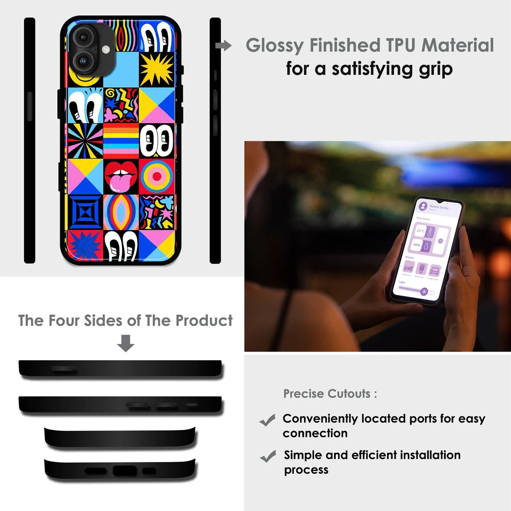 'Funky Fresh - Glossy Metal Silicone Case For Apple iPhone Infographic