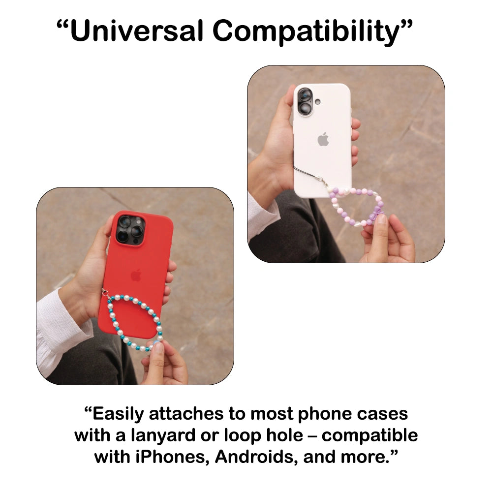 The Blue & Pink World - A Combo Of 2 Mini Round Phone Charms Infographic