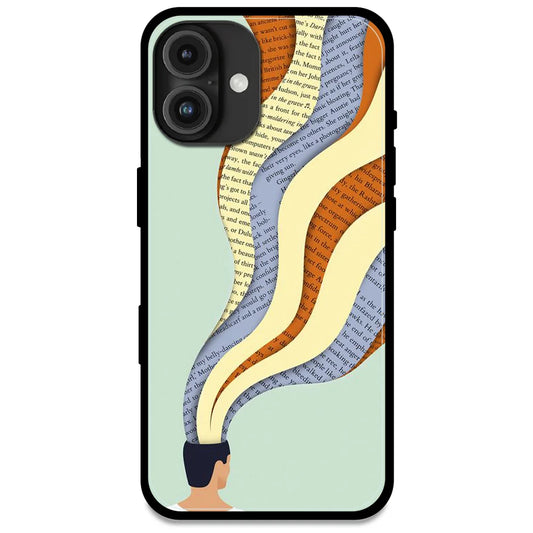 'Overthinking - Glossy Metal Silicone Case For Apple iPhone 16 Plus