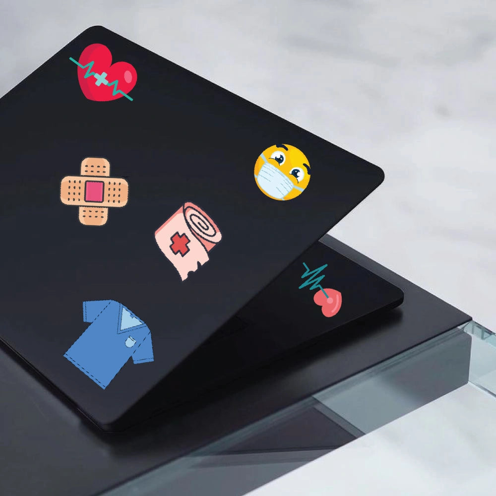 Medical Sticker Bundle – 46 Waterproof Aesthetic Stickers Infographic