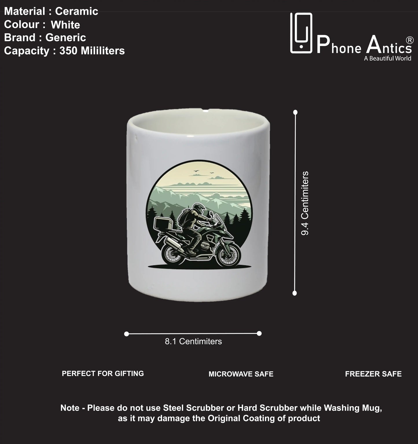 Biker - Mug Infographic