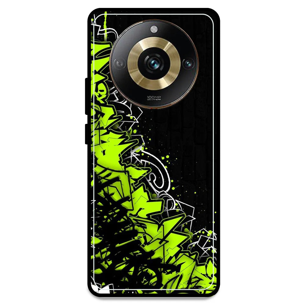 Green Graffiti - Armor Case For Realme Models Realme 11 Pro 5G