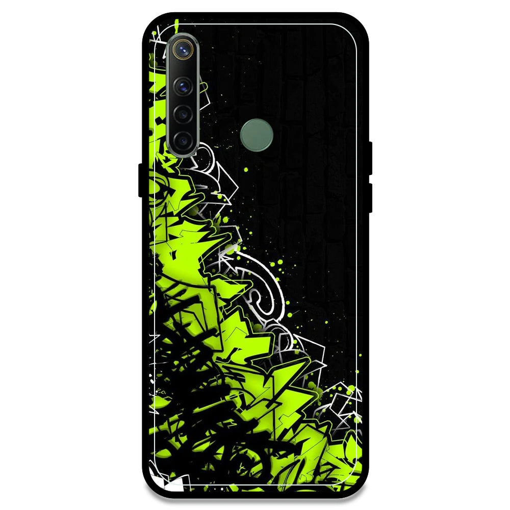Green Graffiti - Armor Case For Realme Models Realme Narzo 10