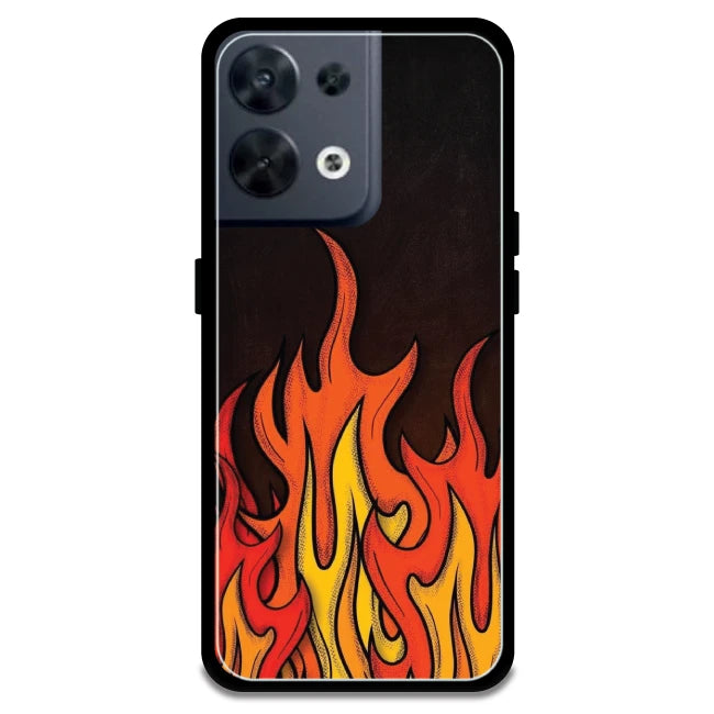 Flames - Armor Case For Oppo Models Oppo Reno 8 5G