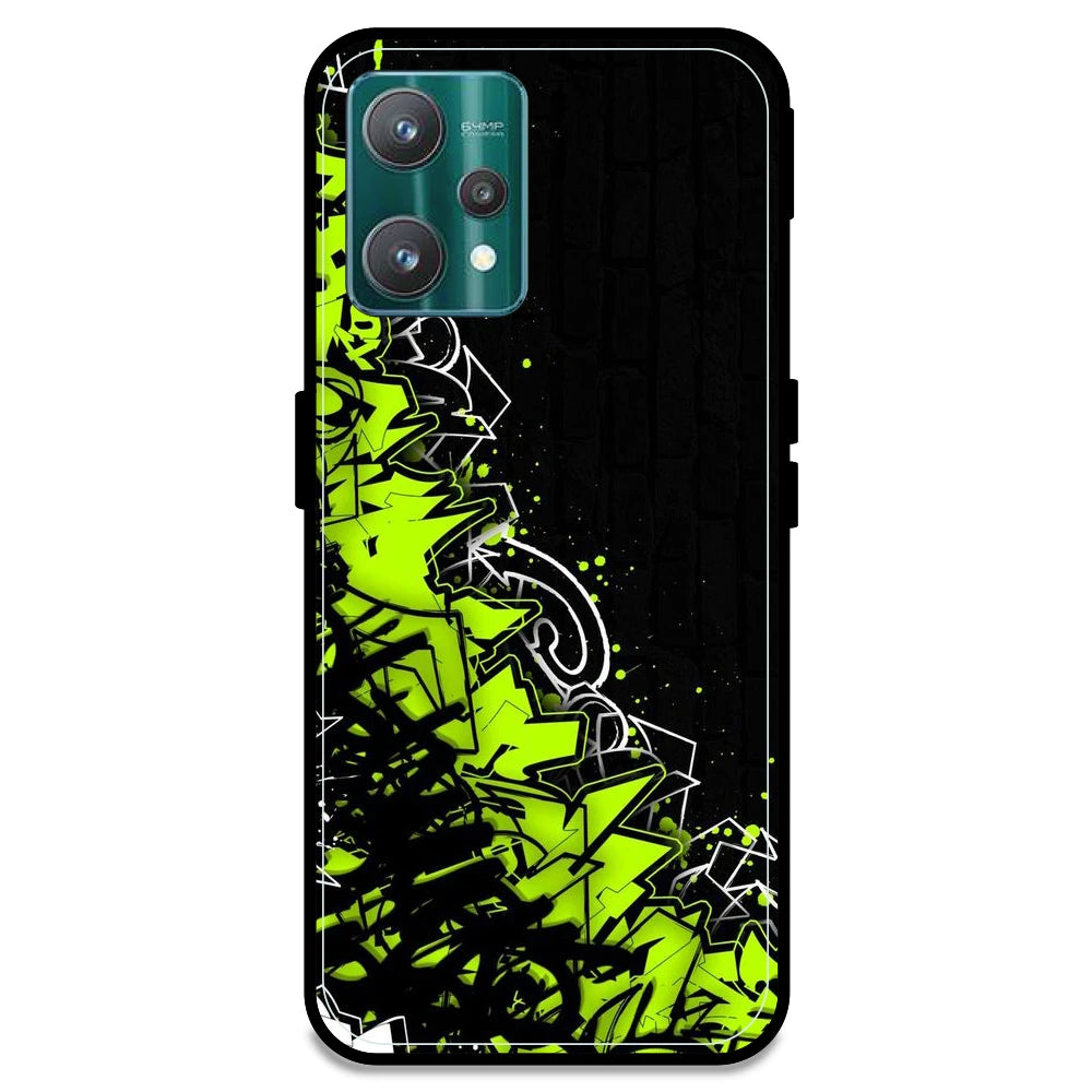 Green Graffiti - Armor Case For Realme Models Realme 9 Pro