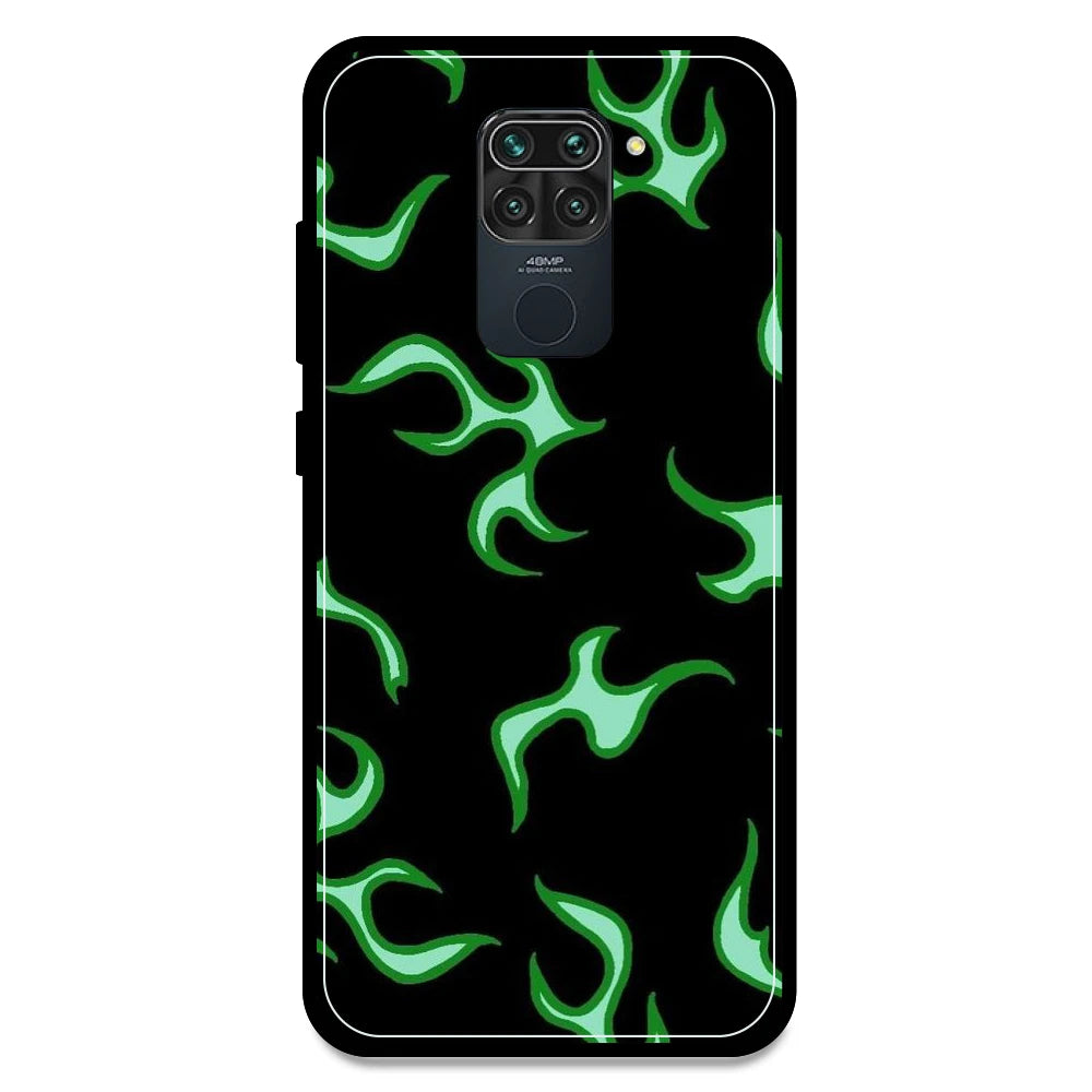 Green Flames - Armor Case For Redmi Models Redmi Note 9