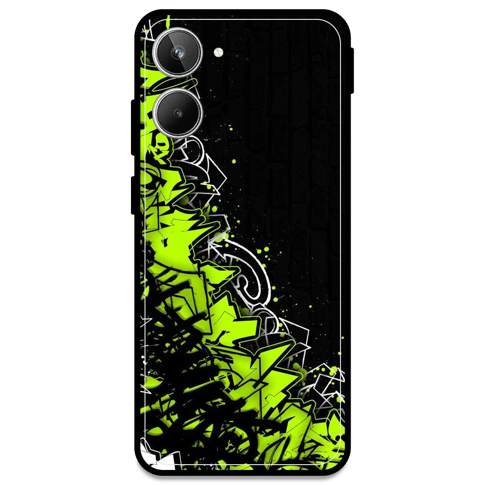 Green Graffiti - Armor Case For Realme Models Realme 10 Pro
