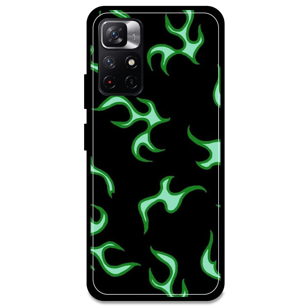 Green Flames - Armor Case For Redmi Models Redmi Note 11T