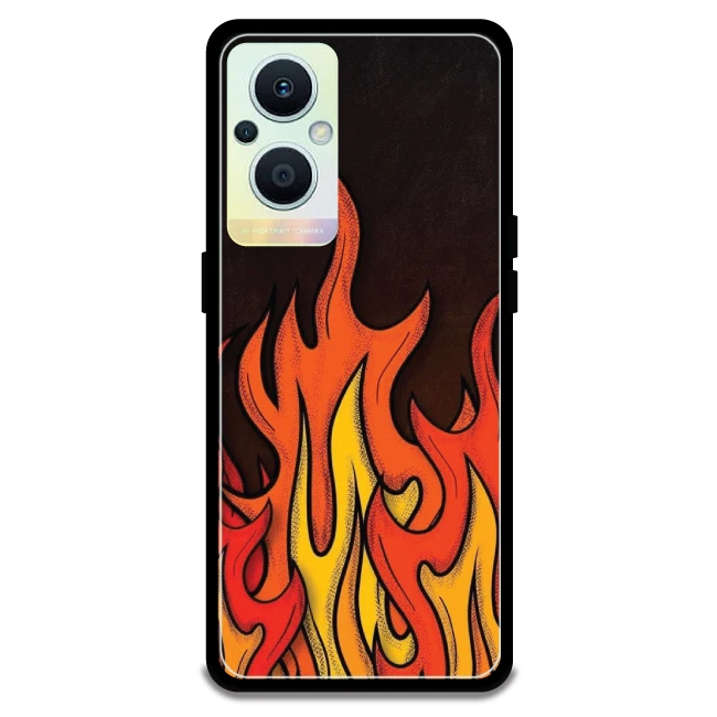 Flames - Armor Case For Oppo Models Oppo F21 Pro 5G