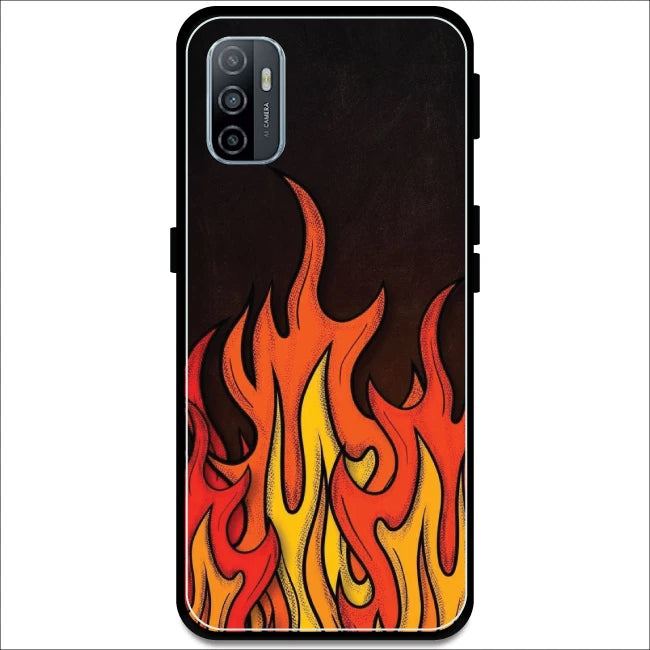 Flames - Armor Case For Oppo Models Oppo A53 2020