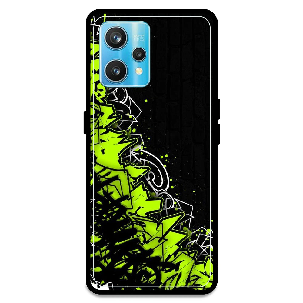 Green Graffiti - Armor Case For Realme Models Realme 9 Pro Plus