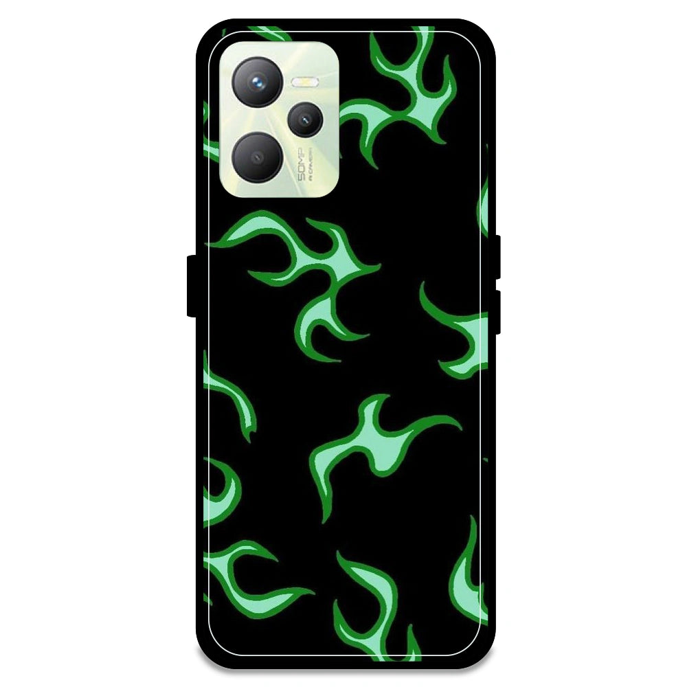 Green Flames - Armor Case For Realme Models Realme C35