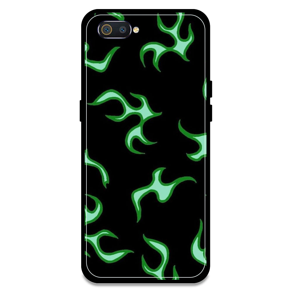 Green Flames - Armor Case For Realme Models Realme C2