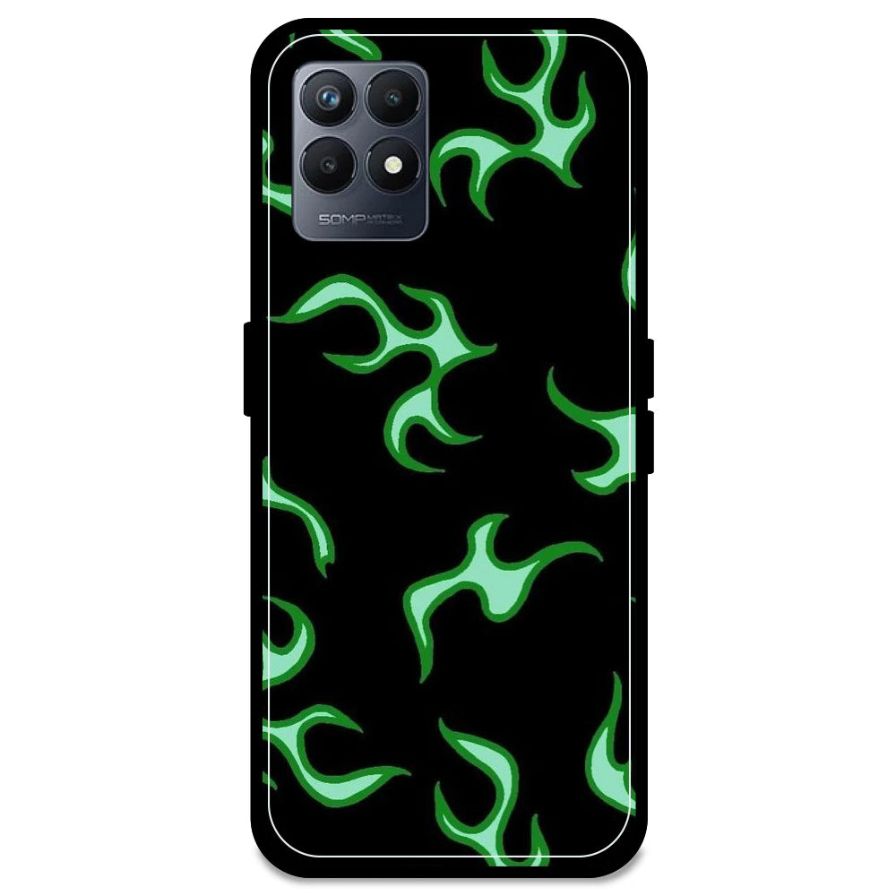 Green Flames - Armor Case For Realme Models Realme Narzo 50 5G