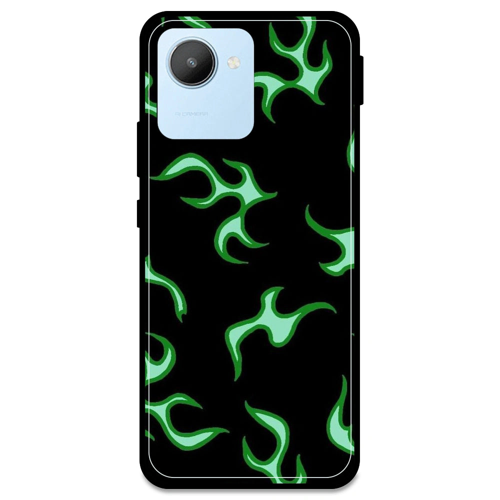 Green Flames - Armor Case For Realme Models Realme C30