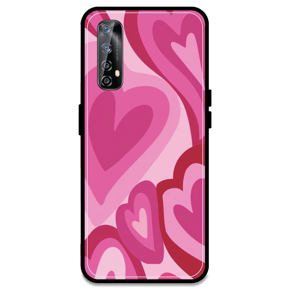 Pink Mini Hearts - Armor Case For Realme Models Realme Narzo 20 Pro