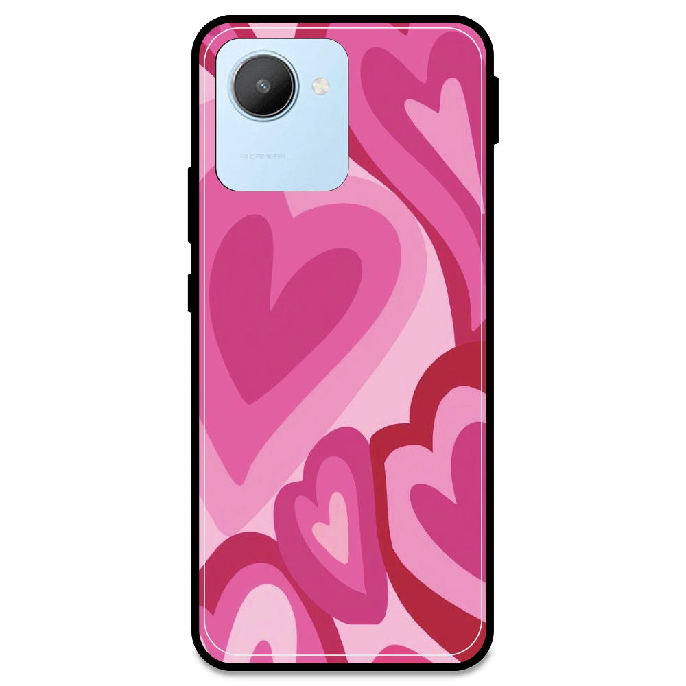 Pink Mini Hearts - Armor Case For Realme Models Realme C30