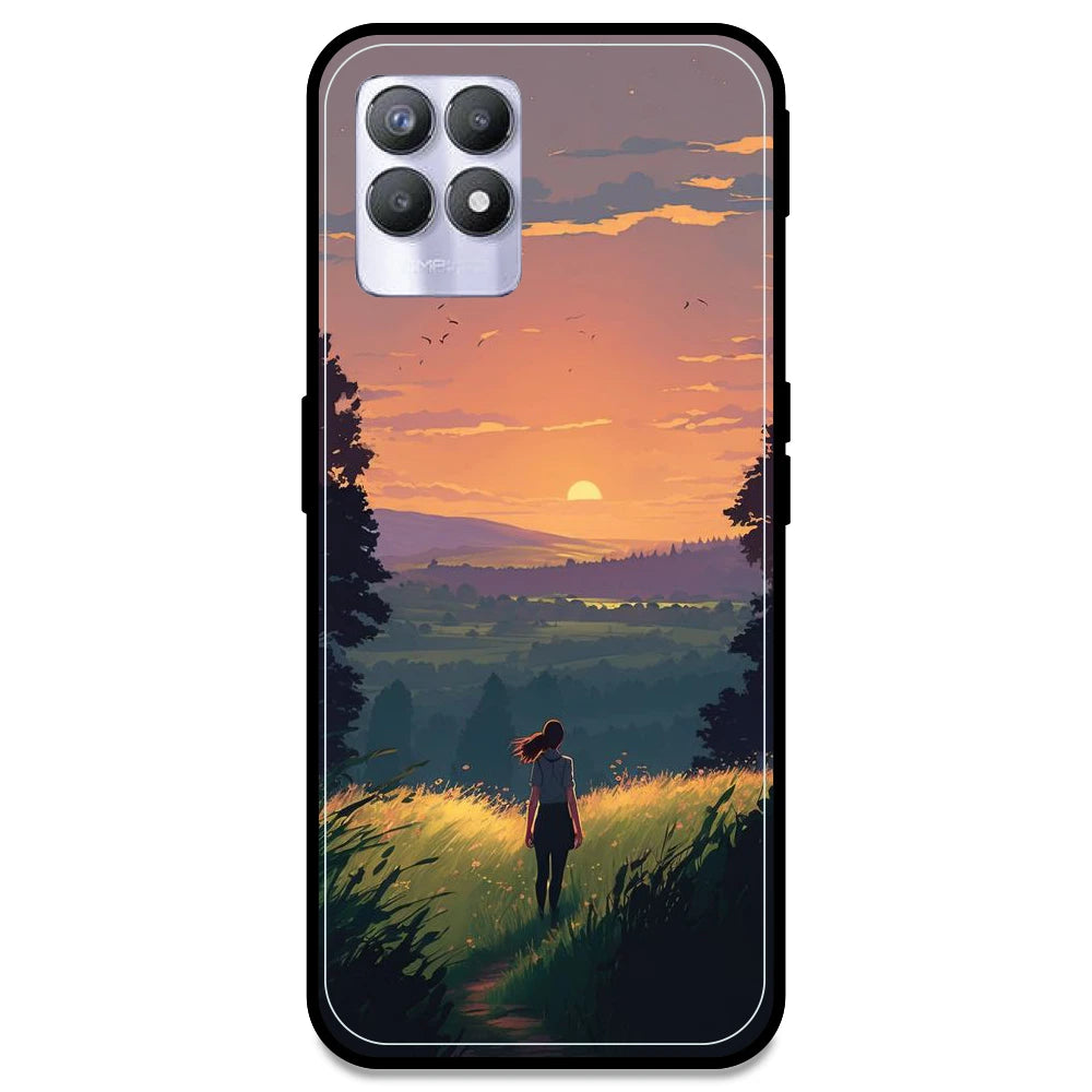 Girl & the Mountains - Armor Case For Realme Models Realme 8i