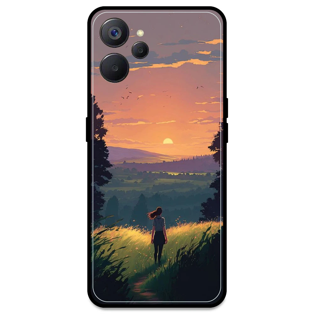 Girl & the Mountains - Armor Case For Realme Models Realme 9i 5G