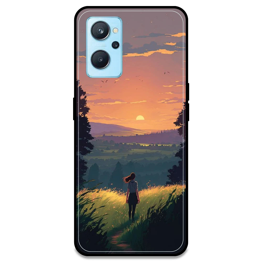 Girl & the Mountains - Armor Case For Realme Models Realme 9i 4G
